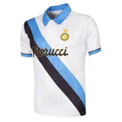 Koszulka retro piłkarska dla dorosłych - FC Internazionale 93-94 - Biały. Białe koszulki sportowe męskie COPA FOOTBALL, bez wzorów, bez kołnierzyka, bez ramiączek, do piłki nożnej. Za 298.21 zł.