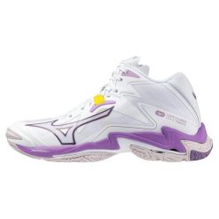 Buty sportowe Mizuno Wave Lightning Z8 Siatkówka Białe. Białe obuwie sportowe damskie Mizuno, bez wzorów, z materiału, do siatkówki, mizuno wave. Za 693.80 zł.