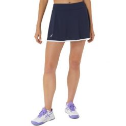 Damskie spódnico-spodenki Asics Women Court. Niebieskie szorty sportowe damskie Asics, l, bez wzorów, z materiału, sportowe, tenisowe. Za 219.00 zł.