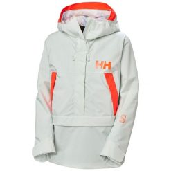 Damska kurtka narciarska Helly Hansen Powchaser Anorak. Zielone kurtki damskie Helly Hansen, na zimę, bez wzorów, bez kaptura. Za 1,063.00 zł.