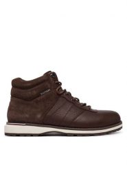 Tommy Hilfiger Trzewiki Corporate Outdoor Warm Lth Boot FM0FM05991 Brązowy. Brązowe botki męskie Tommy Hilfiger, bez wzorów, ze skóry, bez zapięcia. Za 649.99 zł.