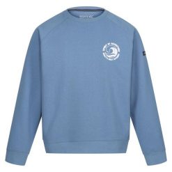 Bluza z okrągłym dekoltem Regatta Nithsdale. Niebieskie bluzy męskie Regatta, m, bez wzorów, z bawełny, bez kaptura. Za 132.35 zł.