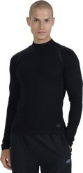 4f Koszulka męska longsleeve 4F M417 czarna 4FWAW25TFLOM417 20S L/XL. Czarne bluzki z długim rękawem męskie 4f, l, bez wzorów, bez kołnierzyka. Za 118.99 zł.