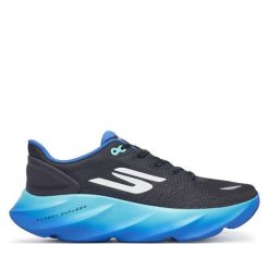 Buty do biegania Skechers. Niebieskie buty sportowe męskie Skechers, bez zapięcia, do biegania. Za 679.99 zł.