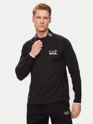 EA7 Emporio Armani Longsleeve 3DPT03 PJMLZ 1200 Czarny Regular Fit. Czarne bluzki z długim rękawem męskie EA7 Emporio Armani, m, bez wzorów, z syntetyku, bez kołnierzyka. Za 259.99 zł.