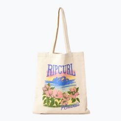 Torba damska Rip Curl Shopper Desto Tote 3. Brązowe torebki shopper damskie Rip Curl, bez wzorów, z bawełny, eleganckie, bez dodatków. Za 52.99 zł.