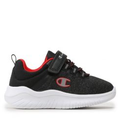 Sneakersy Champion. Czarne półbuty chłopięce Champion, bez wzorów, bez zapięcia. Za 79.99 zł.