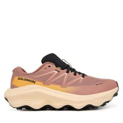 Buty do biegania Salomon. Czerwone obuwie sportowe damskie Salomon, bez wzorów, do biegania. Za 649.99 zł.
