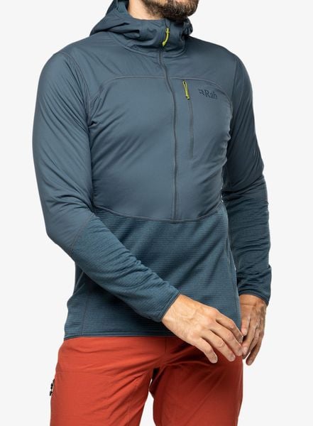 Bluza rozpinana męska Rab Ascendor Summit Hoody. Niebieskie bluzy męskie RAB, m, bez wzorów, z materiału, bez kaptura. Za 479.99 zł.