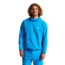Bluza Slam Foil Tech Hoodie Dorośli. Niebieskie bluzy męskie SLAM, l, bez wzorów, z lycry, z kapturem. Za 647.99 zł.