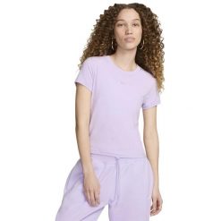 Podkoszulek Nike W Sportswear Chill Knit, Kobiety. Fioletowe koszulki sportowe damskie Nike, bez wzorów, bez kołnierzyka, bez ramiączek. Za 290.00 zł.