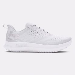 Buty do biegania męskie Under Armour Velociti 4 white/white/white. Białe buty sportowe męskie Under Armour, bez zapięcia, do biegania. Za 369.99 zł.