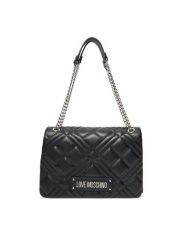LOVE MOSCHINO Torebka JC4153PP0MLA000B Czarny. Czarne torebki do ręki damskie Love Moschino, bez wzorów, ze skóry, wizytowe, bez dodatków. Za 619.99 zł.