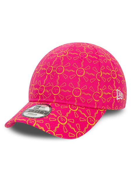 New Era Czapka z daszkiem Kids Aop Sun 940 Ne 60503360 Różowy. Czerwone czapki dla dzieci New Era, bez wzorów, z materiału. Za 79.99 zł.