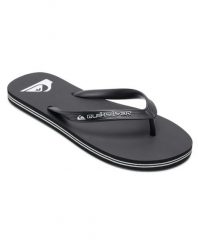 Japonki plażowe męskie Quiksilver Molokai Core. Czarne klapki męskie Quiksilver, z gumy, sportowe. Za 84.99 zł.