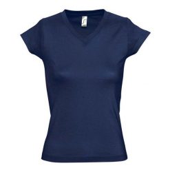 Koszulka Damska Z Dekoltem Moon V. Niebieskie koszulki sportowe damskie SOL'S, l, bez wzorów, bez kołnierzyka, bez ramiączek, trekkingowe. Za 39.99 zł.
