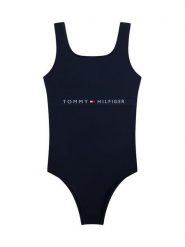 Tommy Hilfiger Strój kąpielowy UG0UG00822 Granatowy. Niebieskie stroje kąpielowe dla dziewczynek Tommy Hilfiger, bez wzorów, z syntetyku. Za 249.99 zł.