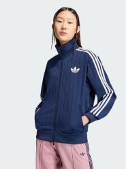 Adidas Bluza Pinstripe Firebrid Loose Tracktop KS9983 Granatowy Regular Fit. Niebieskie bluzy damskie Adidas, s, bez wzorów, z syntetyku, bez kaptura. Za 348.99 zł.