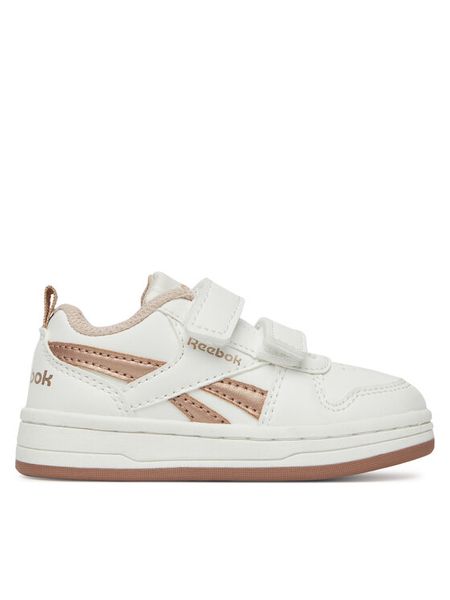 Reebok Sneakersy 24KC2080(III)DZ Biały. Białe buty sportowe dziewczęce Reebok, bez wzorów, ze skóry, bez zapięcia. Za 129.99 zł.
