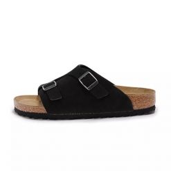 Sandały Birkenstock Zurich Suede. Brązowe sandały męskie Birkenstock, z materiału, bez zapięcia. Za 628.80 zł.