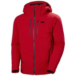 Kurtka narciarska Helly Hansen Steilhang 2.0. Czerwone kurtki snowboardowe męskie Helly Hansen, m, bez wzorów, z elastanu, bez kaptura, narciarskie. Za 2,062.00 zł.