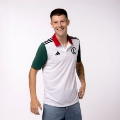 Koszulka polo piłkarska adidas Legia Warszawa. Koszulki polo męskie Adidas, l, bez wzorów, z poliesteru, klasyczne, bez ramiączek. Za 149.99 zł.