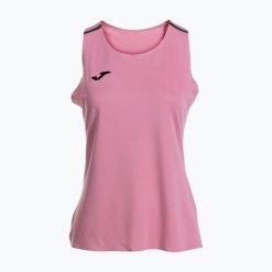 Koszulka tenisowa damska Joma Ranking Tank Top W. Czerwone koszulki sportowe damskie Joma, xl, bez wzorów, z materiału, bez kołnierzyka, bez ramiączek, na fitness i siłownię. Za 129.99 zł.