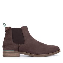 Sztyblety GINO ROSSI. Brązowe botki męskie Gino Rossi, bez wzorów, bez zapięcia. Za 329.99 zł.