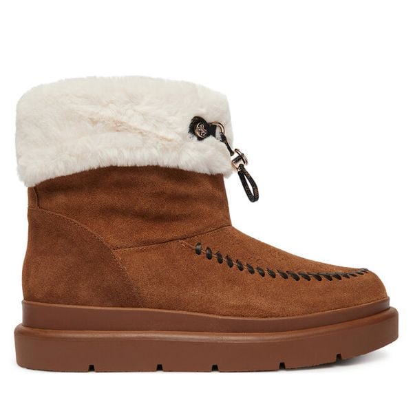 Śniegowce Guess. Brązowe śniegowce i trapery damskie Guess. Za 714.99 zł.