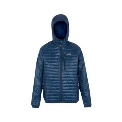 Kurtka puchowa Regatta Rowak. Niebieskie kurtki męskie Regatta, bez wzorów, z puchu, sportowe, bez kaptura. Za 149.99 zł.