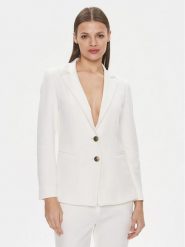 Marella Marynarka Lia 2413911024 Biały Regular Fit. Białe żakiety damskie Marella, bez wzorów, z wiskozy. Za 829.99 zł.