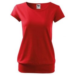 Koszulka Damska City. Czerwone koszulki sportowe damskie ALDER, bez wzorów, sportowe, bez kołnierzyka. Za 47.99 zł.