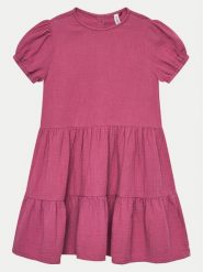Coccodrillo Sukienka codzienna WC4128201CEK Różowy Regular Fit. Czerwone sukienki dla dziewczynek COCCODRILLO, bez wzorów, z bawełny, bez ramiączek. Za 99.99 zł.