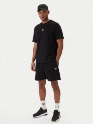 Reebok Komplet t-shirt i spodenki Baz RK25609CCM Czarny Regular Fit. Czarne krótkie spodenki sportowe męskie Reebok, m, bez wzorów, z syntetyku. Za 179.99 zł.