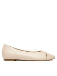 Caprice Baleriny 9-22107-46 Beżowy. Brązowe baleriny damskie Caprice, bez wzorów, ze skóry, bez obcasa. Za 226.99 zł.