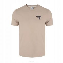 Koszulka tenisowa Diadora SS T-shirt SS ESS. Sport SL. Brązowe koszulki sportowe męskie Diadora, bez wzorów, sportowe, bez kołnierzyka. Za 89.99 zł.