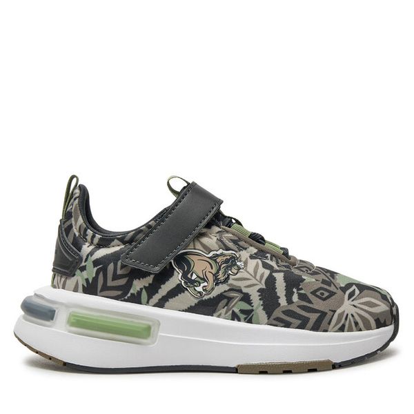 Sneakersy adidas. Szare trampki i tenisówki chłopięce Adidas, bez wzorów, bez zapięcia. Za 169.99 zł.
