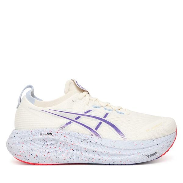Buty do biegania Asics. Szare buty sportowe męskie Asics, bez zapięcia, do biegania. Za 899.99 zł.