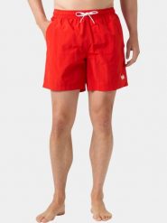 Szorty kąpielowe Helly Hansen Calshot Trunk 7". Czerwone krótkie spodenki sportowe męskie Helly Hansen, l, bez wzorów, z materiału, żeglarskie. Za 252.50 zł.