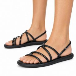 Sandały damskie Ipanema 27135 MEU SOL SANDAL AD. Czarne sandały damskie Ipanema, bez wzorów, z materiału, bez obcasa, bez zapięcia. Za 59.00 zł.