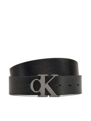 Calvin Klein Jeans Pasek Męski Monogram Plaque 35mm Rev/Adj LV04G7002G Czarny. Czarne paski damskie Calvin Klein Jeans, bez wzorów, z jeansu. Za 199.99 zł.