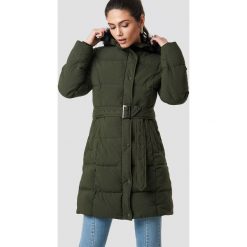 NA-KD Parka z paskiem - Green. Parki damskie marki NA-KD. W wyprzedaży za 202.47 zł.