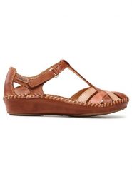 Pikolinos Sandały 655-0732C5 Brązowy. Brązowe sandały damskie Pikolinos, bez wzorów, ze skóry, bez obcasa, na płaskiej podeszwie, bez zapięcia. Za 309.99 zł.