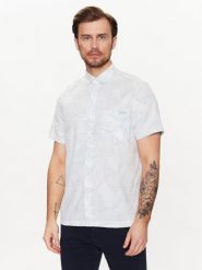 Guess Koszula M3GH71 WFDZ0 Niebieski Regular Fit. Niebieskie koszule męskie Guess, m, z aplikacjami, z bawełny, bez kołnierzyka, bez ramiączek. Za 379.99 zł.