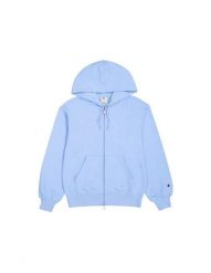 Bluza damska Champion Full Zip Hoodie Sweatshirt 117787. Fioletowe bluzy sportowe damskie Champion, xl, bez wzorów, z bawełny, bez kaptura. Za 216.99 zł.