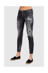 DSQUARED2 Medium waist skinny jeans czarne jeansy damskie, Rozmiar 38. Czarne jeansy damskie Dsquared2. W wyprzedaży za 1,299.99 zł.