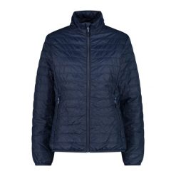 Damska kurtka puchowa CMP. Niebieskie kurtki snowboardowe damskie CMP, bez wzorów, z puchu, bez kaptura, narciarskie. Za 380.50 zł.