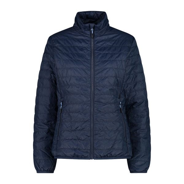 Damska kurtka puchowa CMP. Niebieskie kurtki snowboardowe damskie CMP, xs, bez wzorów, z materiału, długie, z kapturem, narciarskie. Za 353.35 zł.