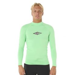 Longsleeve do pływania męski Rip Curl Raw Energy UPF Performance. Zielone kąpielówki męskie Rip Curl, m, bez wzorów, do pływania. Za 119.99 zł.
