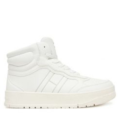 Sneakersy Tommy Hilfiger. Białe trampki i tenisówki chłopięce Tommy Hilfiger, bez wzorów, bez zapięcia. Za 409.99 zł.